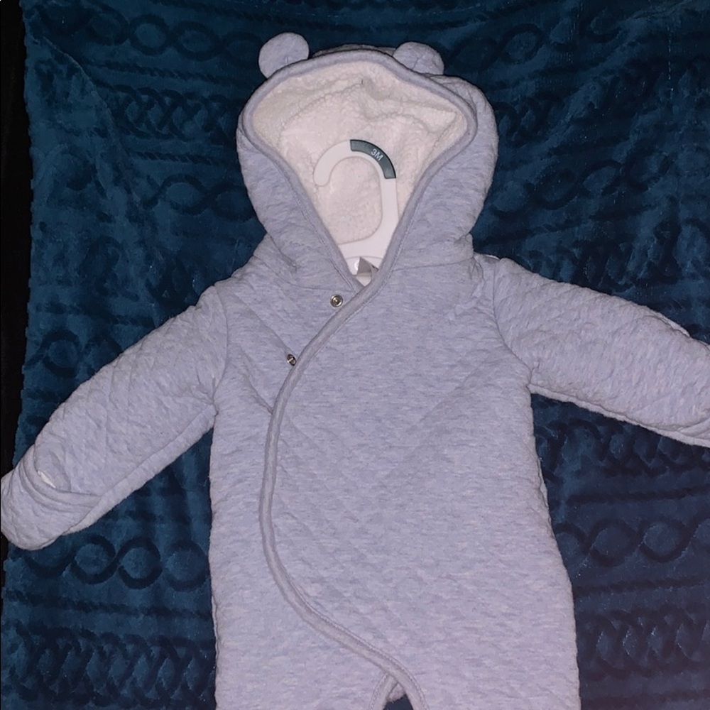 Quilted Heather Hooded Bunting